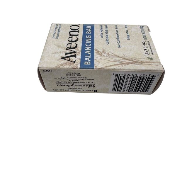 Aveeno BALANCING bar Natural Colloidal Oatmeal Combination Soap Bar 3.5oz NEW - Picture 3 of 6